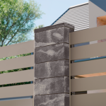 Заборный блок 500х200х200 ColorMix Мокко — изображение 2