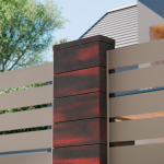 Заборный блок 500х200х200 ColorMix Вулкан — изображение 2