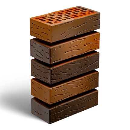 Кирпич лицевой керамический пустотелый "Флеш-обжиг Антик" 1,4НФ