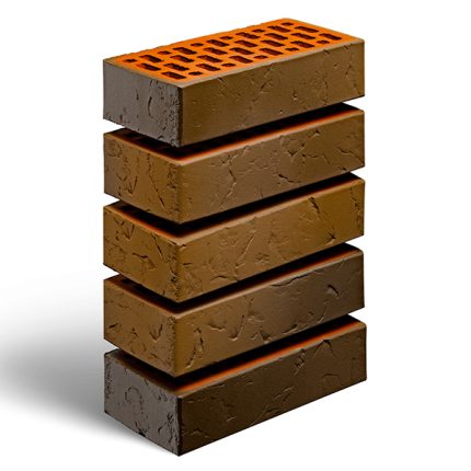 Кирпич лицевой керамический пустотелый "Флеш-обжиг Сланец" 1НФ